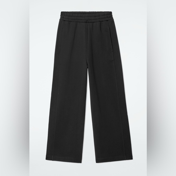 COS Jersey Wide Leg Joggers - Black - S - Picture 5 of 7